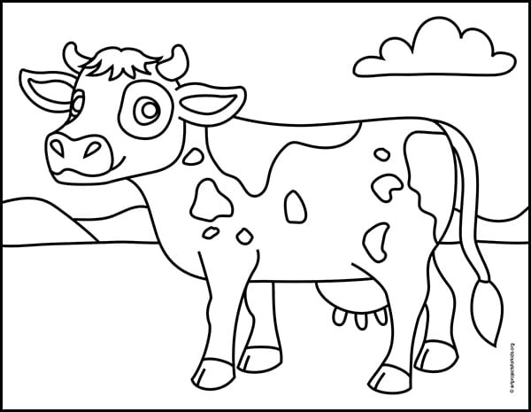 How Can You Draw a Cow and Cow Print Easily?