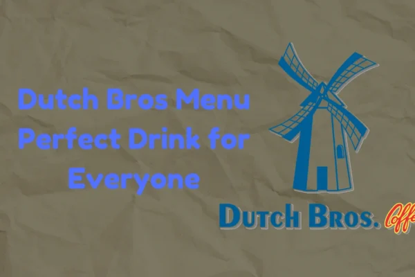 dutch bros menu