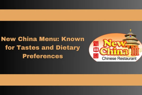 new china menu