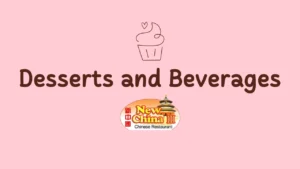 new china menu desserts and beverages