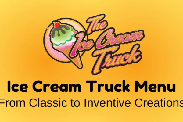 ice cream truck menu